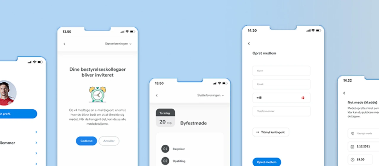 Foreningsoverblik i app
